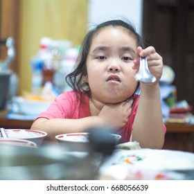 Young Child Choking After Swallowed Something