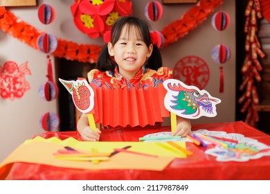 Young Chinese Girl Making Paper Craft Stock Photo 2117987849 | Shutterstock