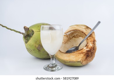 Young coconut. Good for the health drink. Coconut Is A Well-Known Source Of Carbohydrates, Vitamin E, Iron, Calcium, Phosphorus And High Dietary Soluble Fibre ,Appreciable Amounts Of Protein And Fat