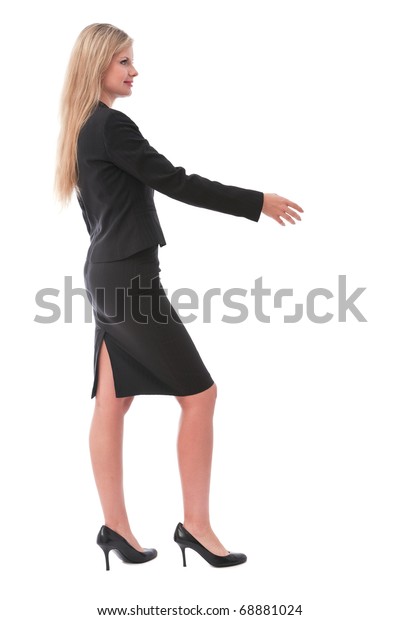 Young Confident Secretary Shaking Hands Stock Photo 68881024 | Shutterstock