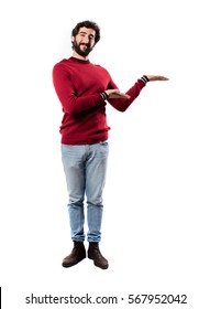 Young Cool Man Full Body Showing Pose