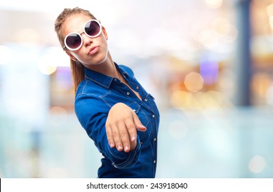 Young Cool Woman Posing