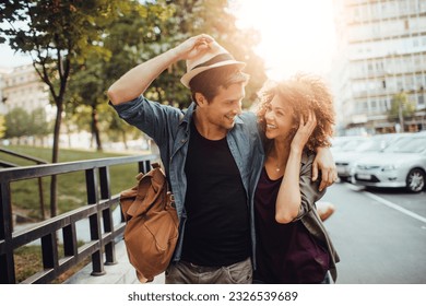 Young couple in the city - Powered by Shutterstock