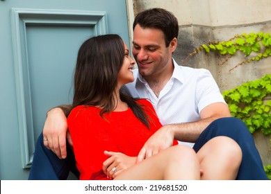 Young Couple Engagement Photos Outdoors