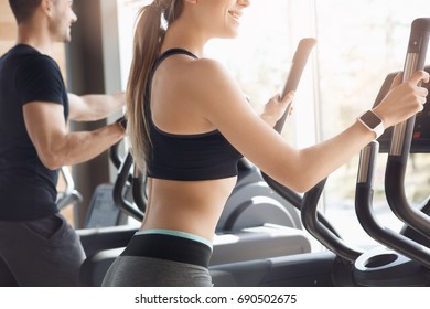 Young couple exercise together in gym healthy lifestyle - Powered by Shutterstock