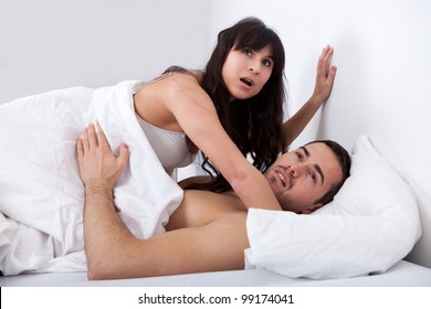 Young Couple Gets Caught While Making Love In Bed