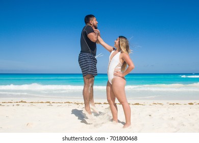 Threesome On The Beach