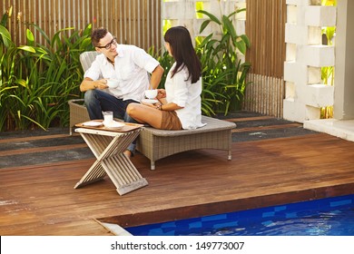 young couple having breakfast together - Powered by Shutterstock