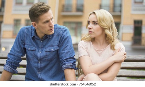 Young Couple Having Issues In Relationship, Blaming Each Other For Problems