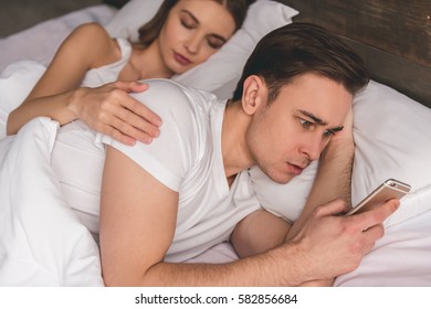 Similar Images Stock Photos Vectors Of Young Couple Sleeping