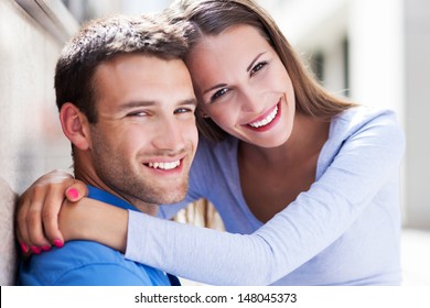 Young Couple Hugging