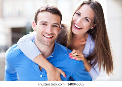 Young Couple Hugging