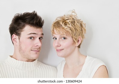 Young Couple Looking at the camera.