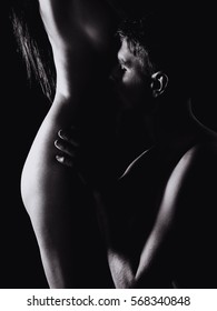 Black and white erotic photo