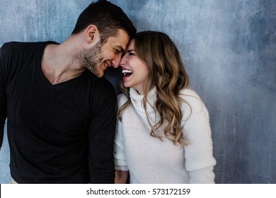 Young couple in love have fun i on new years eve or st valentines day - Shutterstock ID 573172159