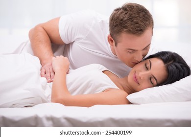 Husband Kissing Wife Images Stock Photos Vectors