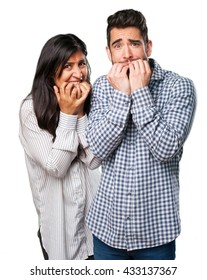 Young Couple Nervous