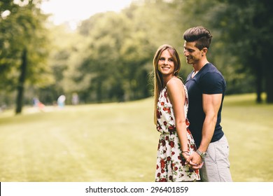 Young couple in the park - Powered by Shutterstock