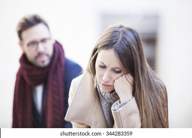 Young Couple With Relationship Difficulties