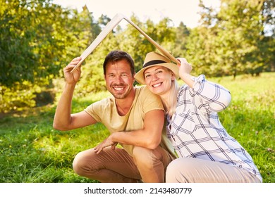 A Young Couple With A Roof Over Their Heads Is Looking Forward To Their New Home As Old-age Security