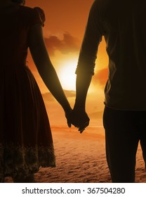 Couple Holding Hands Silhouette Images Stock Photos Vectors Shutterstock