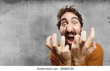 Young Crazy Man Angry Concept Stock Photo 585864734 | Shutterstock