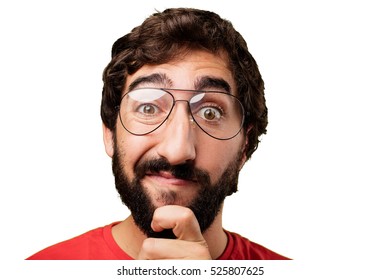 Young Crazy Man Thinking Stock Photo 525807625 | Shutterstock