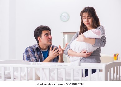 Young Dad Cannot Stand Baby Crying