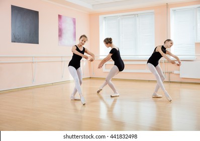 Young Dancers At Ballet Class 