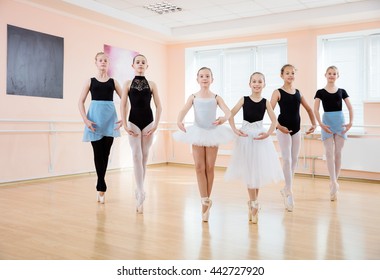 Young Dancers At Ballet Class 