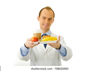 Young Doctor Having Lunch