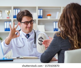 Young Doctor In Medical Insurance Fraud Concept