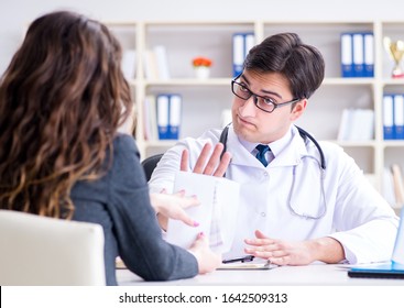 Young Doctor In Medical Insurance Fraud Concept