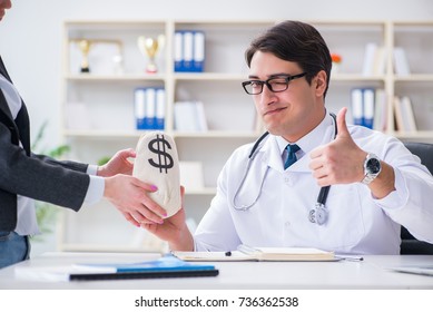 Young Doctor In Medical Insurance Fraud Concept