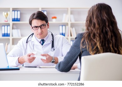 Young Doctor In Medical Insurance Fraud Concept