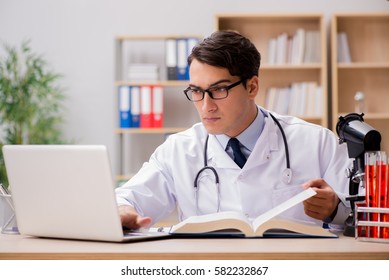 Young Doctor Studying Medical Education