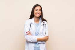 Young Doctor Woman Over Isolated Background Laughing