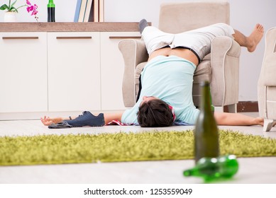 Young Drunk Handsome Man After Party Stock Photo 1253559049 | Shutterstock