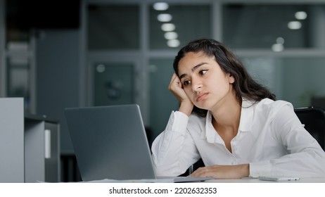 Young Excited Woman Losing Online Gambling Game Upset Female Office Worker Works On Laptop Getting Frustrated Due To Sudden Disconnection Internet Connection Loses Important Information Makes Mistake