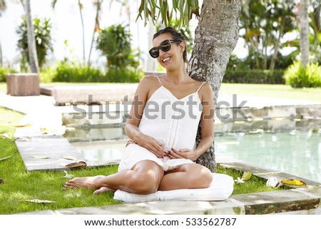 Similar – Image, Stock Photo Sunny day Joy Relaxation