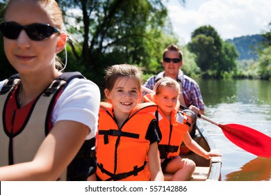 Young Family Canoeing