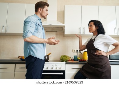 Young Family Couple Having Argument Home Stock Photo 2169539823 ...