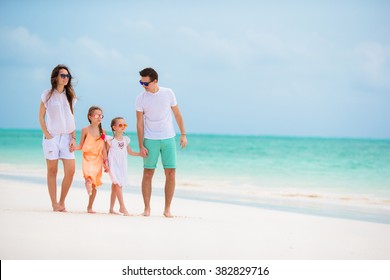 Young Family On Vacation