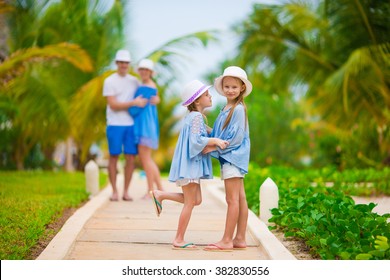 Young Family On Vacation