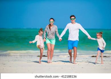 Young Family On Vacation