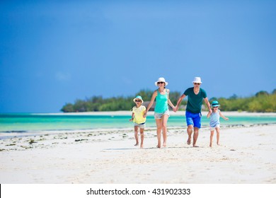 Young Family On Vacation