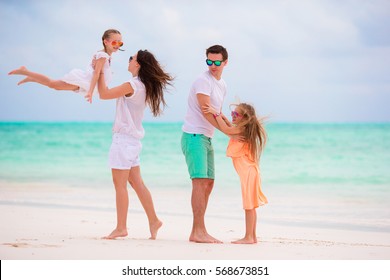 Young Family On Vacation