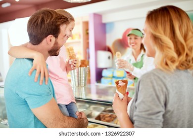 Young Family At Pastry Shop
Young Family Ice Cream At Pastry Shop
