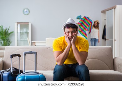 Young family preparing for travel vacation - Shutterstock ID 713382628