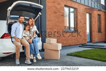 Similar – Image, Stock Photo Smiling couple sitting on yacht
